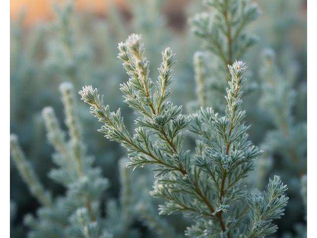 Silver-green foliage of an Artemisia, or Idaho Sagebrush.