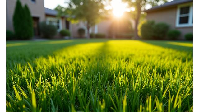 Vibrant, uniformly green lawn showing no signs of patchiness or discoloration, indicative of healthy soil.